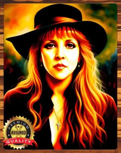 Stevie Nicks - Painting - To Be Signed By Artist - Metal Sign