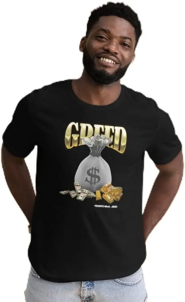 Greed Money Bag Design Tee