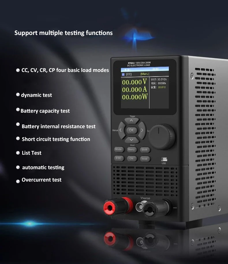 Multi-functional Testing DC Electronic Load 0-150V 0-20A/40A CC CV CR CP Programmable Electronic Load Battery Capacity Tester