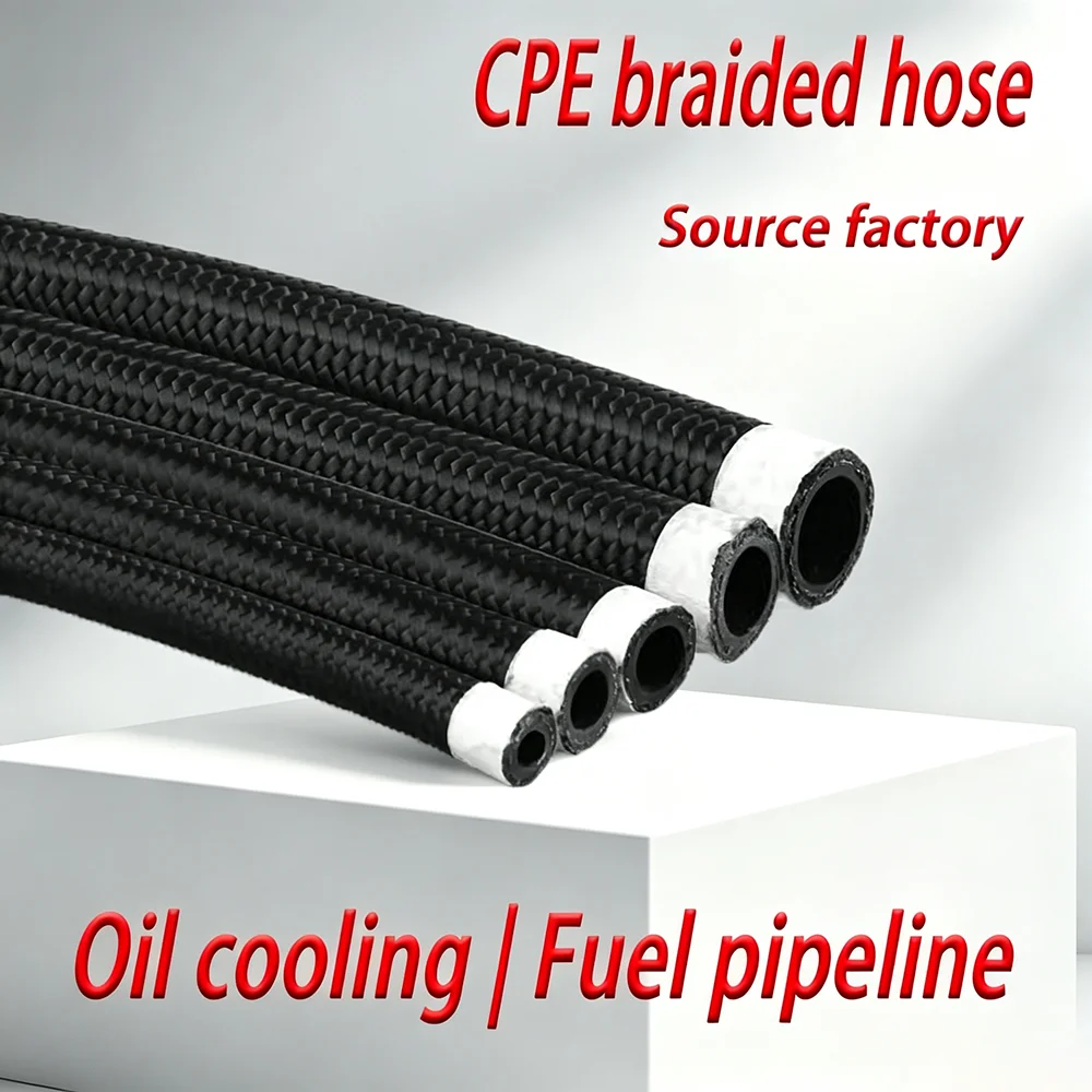 AN4 AN6 AN8 AN10 AN12 Length Stainless Steel Braided Hose for Automotive Racing Fuel Injection Oil Brake Line
