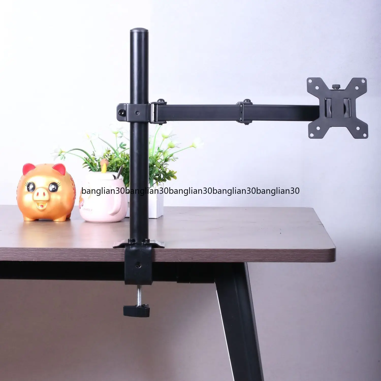 Monitor Holder Pneumatic Rotating Arm  Computer Screen Cantilever Desktop Support Lifting Base