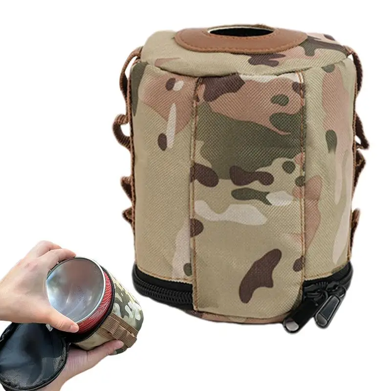 Camping Canister Pouch Camping Tank Case Storage Bag Cylinder Case Air Tank Protector Anti-Fall Storage Organizer Canister Pouch