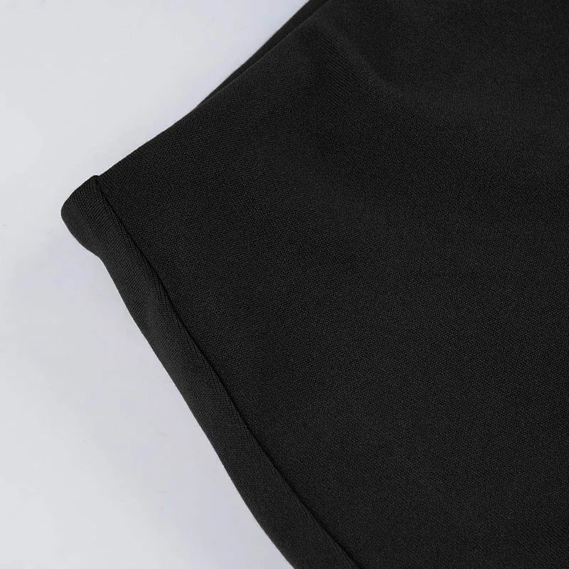 SUCHCUTE Solider Minimalistischer Basic Bodycon Rock Damen Streetwear Lässiger Minirock mit Elastischem Bund All-Match Harajuku Kleidung 2026 – Detail 8