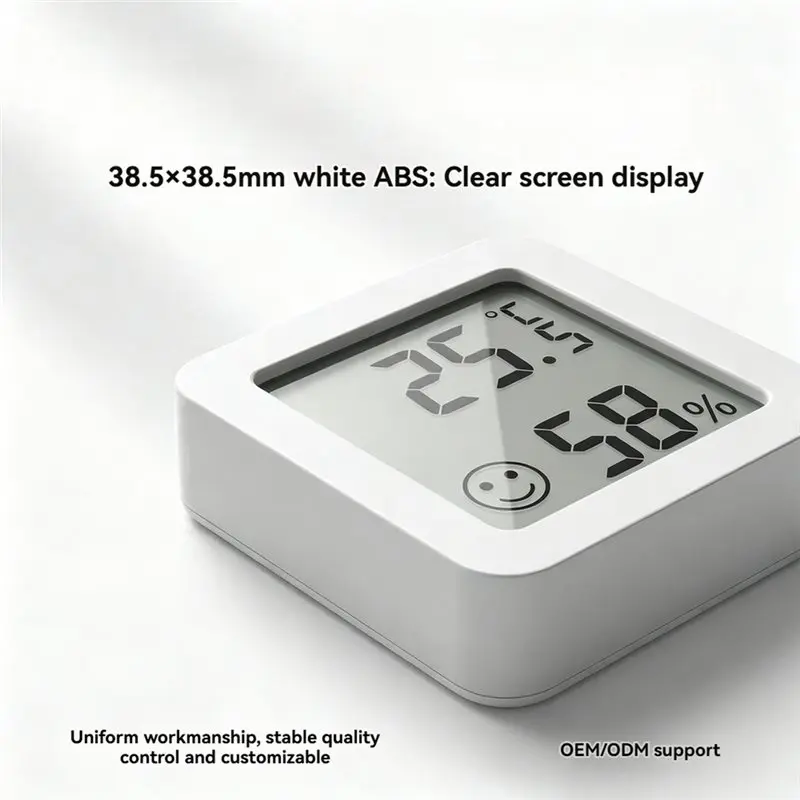 ABVG-For Smart Home Integration Compatible Wireless Bluetooth Temperature And Humidity Monitor High-Precision Indoor Device