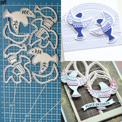 Lucky Goddess Metal Cutting Dies Nordic Doves Diy Scrapbooking Photo Album Decorative Embossing Paper Card Crafts