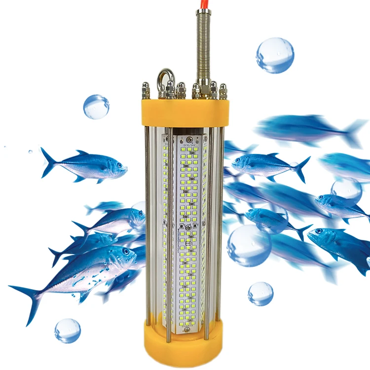 12V DC 200W LED Underwater Fishing Light, Green White Blue Red Cyan Deep Sea Submersible Fishing