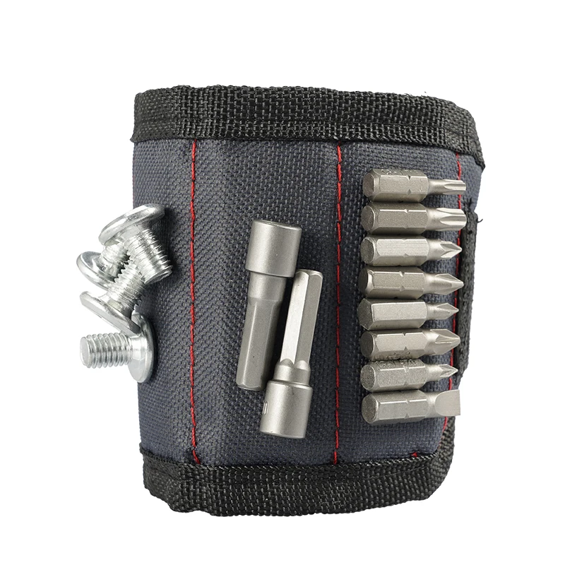 New Strong Magnetic Wristband Portable Tool Bag For Screw Nail Nut Bolt Drill Bit Repair Kit Organizer Storage