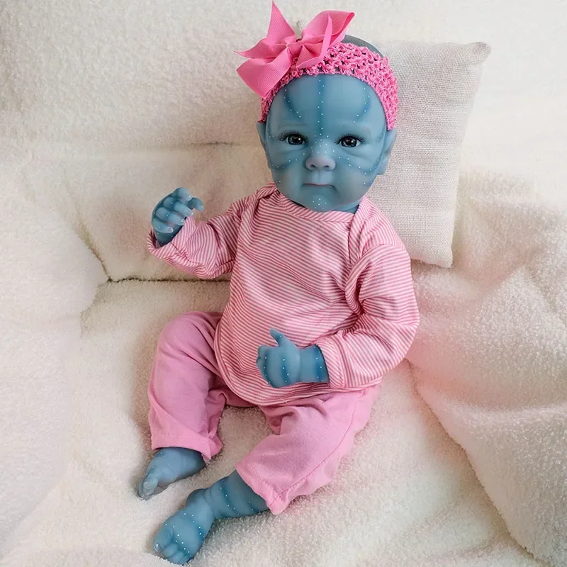 48 cm Bettie Avatar siliconen babypop herboren pasgeboren baby meisjes met de hand gedetailleerd schilderij 3D-huid met zichtbare aderen Mu soi's herboren