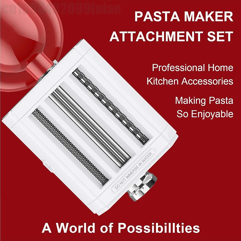 

for KitchenAid Pasta Roller Making Machine Noodle Presser 3 in 1 Set General Spaghetti Dough Auxiliary Accessories Kitchen Aid