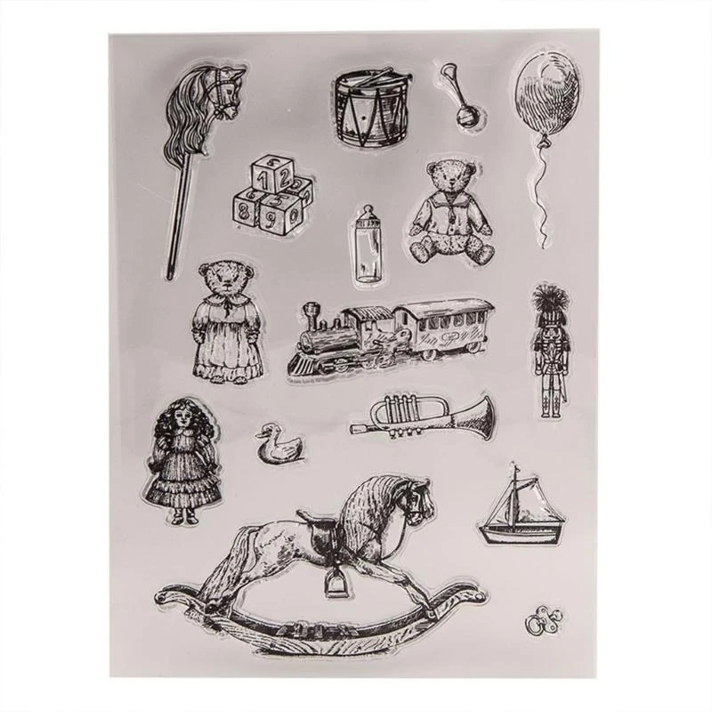

Children Toy Silicone Stamps for Card Making, Embossing, Scrapbooking Decoration