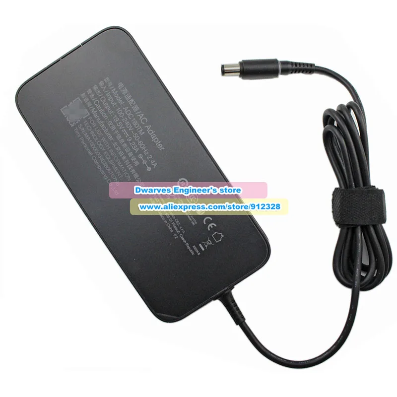 Genuine 19.5V 9.23A AC Adapter ADC180TM Charger For XIAOMI 15.6 INCH 1660TI 1060G Laptop Power Supply 180W 7.4x5.0mm With 1 Pin