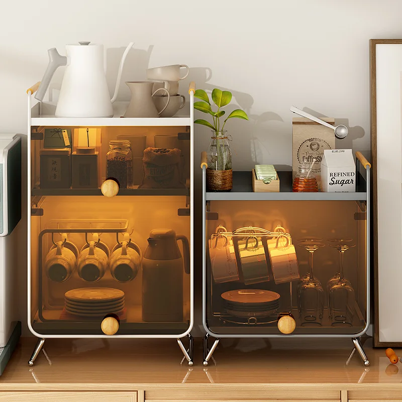 */*Dust-proof Water Cup Rack, Tea Set In Office, Glass Tea Cup Storage Box, Seasoning Bottle In Kitchen, Storage Cabinet