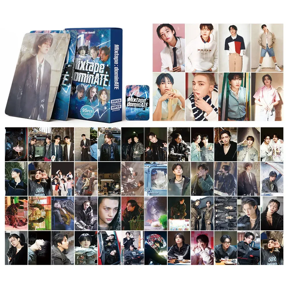 95 قطعة/المجموعة KPOP ألبوم جديد Mixtape dominate ثلاثية الأبعاد بطاقة الصور LOMO بطاقة Seonghwa Yunho فتاة هدية جمع بطاقة الصور