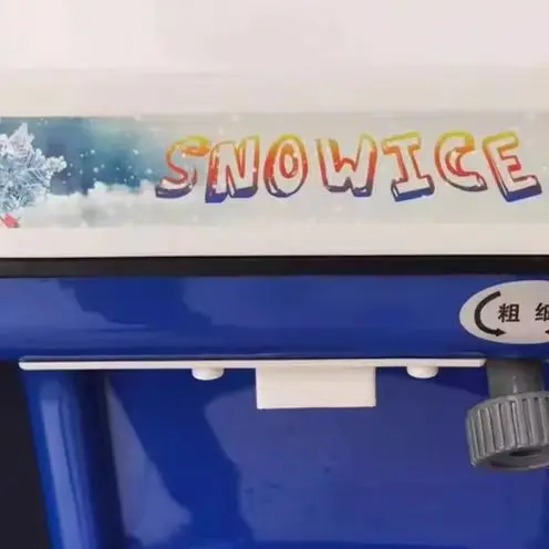 Máquina Eléctrica para Hacer Hielo Raspado, Mezcladora de Hielo en Cubos, Trituradora de Hielo Azul para Uso Doméstico, Máquina Comercial para Hacer Helados