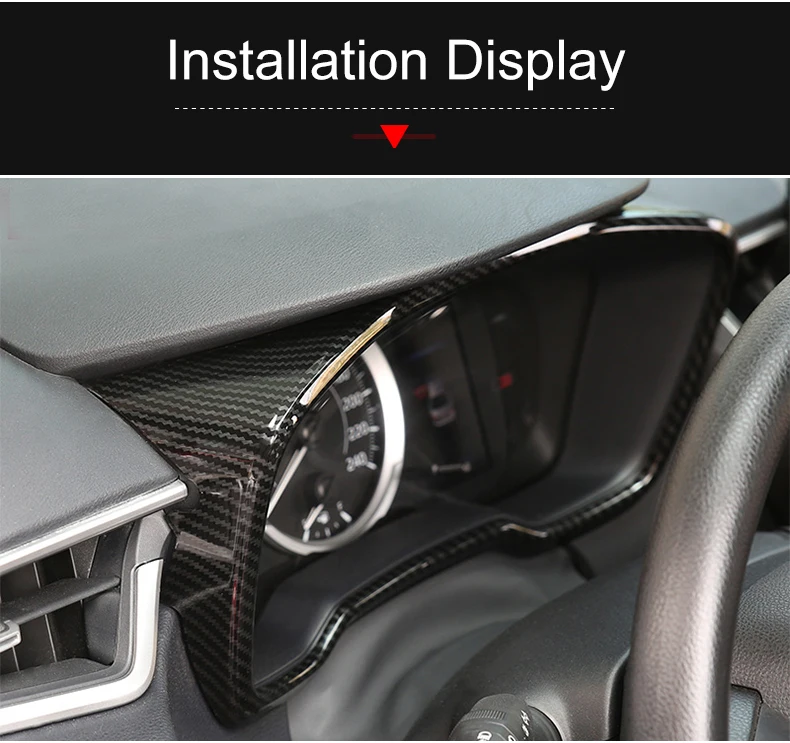 Für Toyota Corolla E210 Hybrid 2019 2020 2021 2022 2023 2024 ABS Auto Front Dashboard Panel Dekorative Abdeckung Aufkleber trim Rahmen – Detail 8
