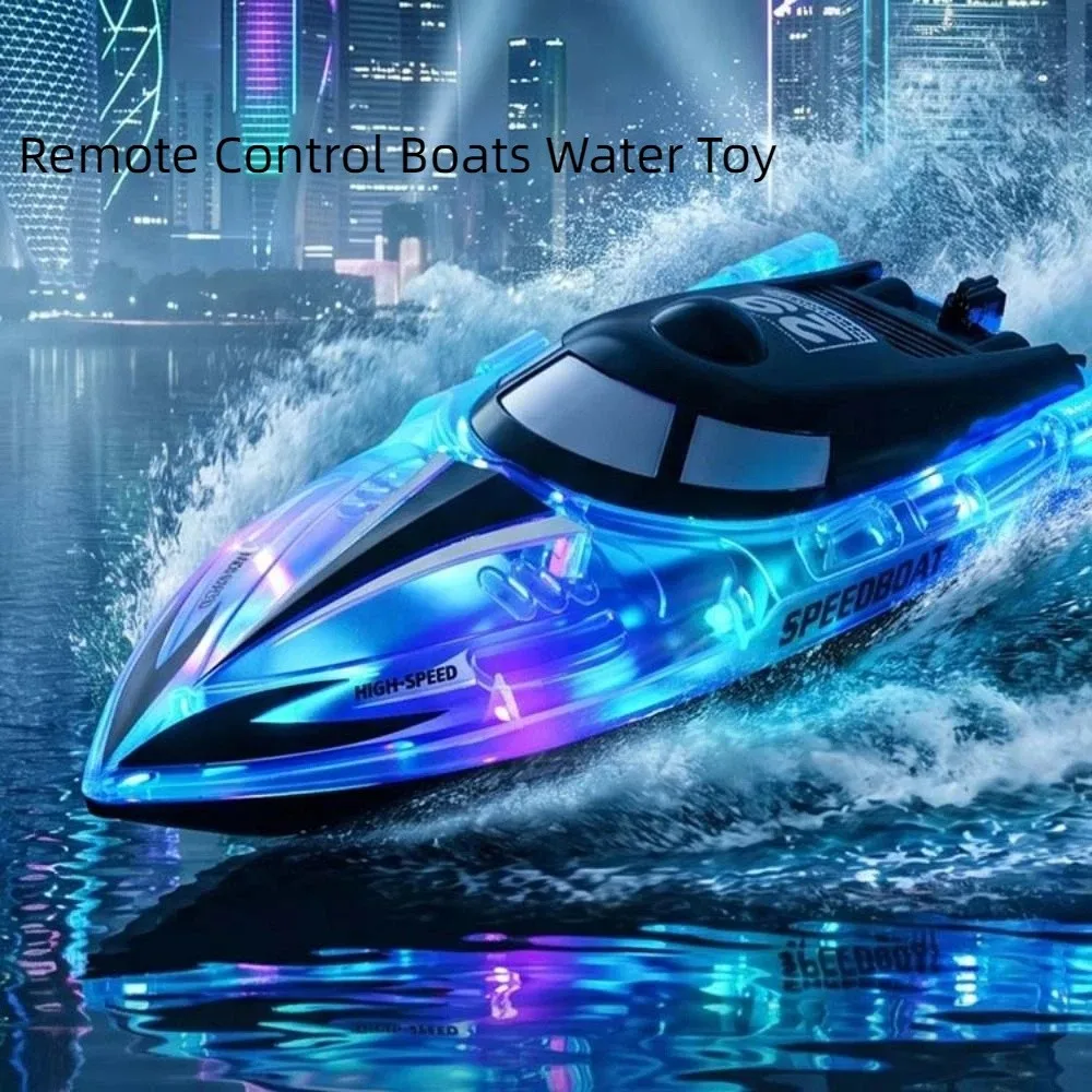 High Speed Remote Control Boats Water Dual Motors Electric Watercraft RC Speedboat Children's Model Long-lasting