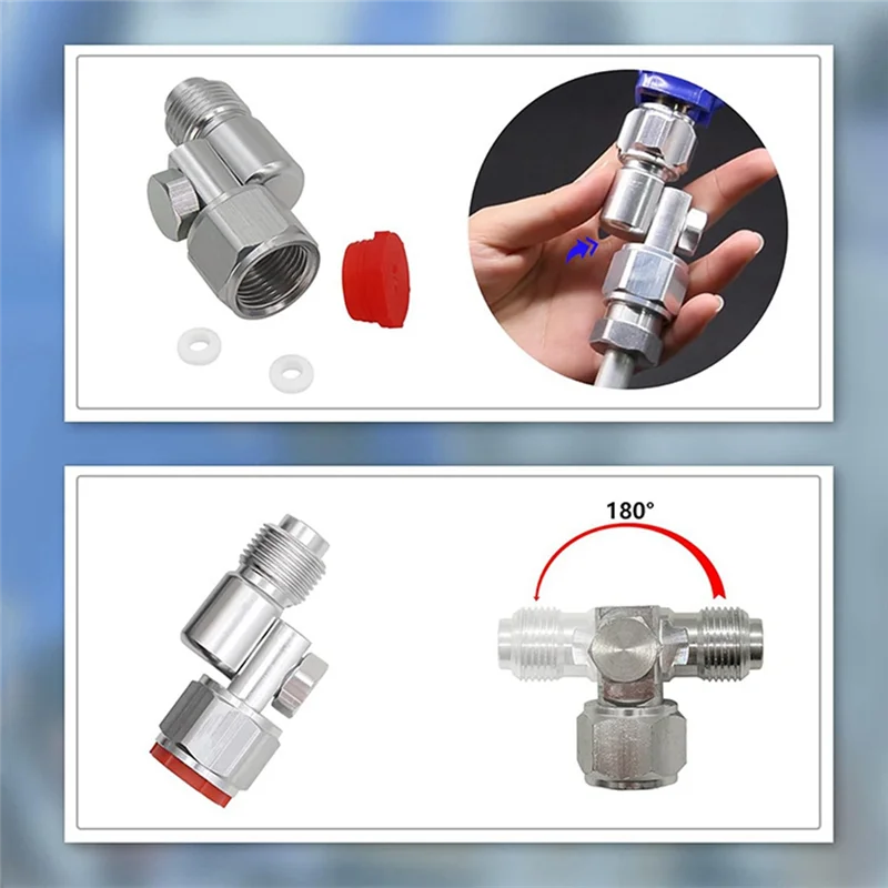 J1UL1N 3Pcs 235486 7/8 Inch Thread Airless Paint Sprayer Swivel Joint For 180Degree Rotation Airless Paint Sprayer Swivel Joint