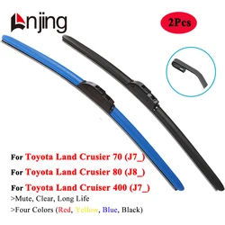 LNJING Colorful Wiper Blades For Toyota Land Cruiser 80 400 J7 HZJ KZJ SUV Pick Up 1984 1990 1992 1995 1998 1999 2000 2001 2002