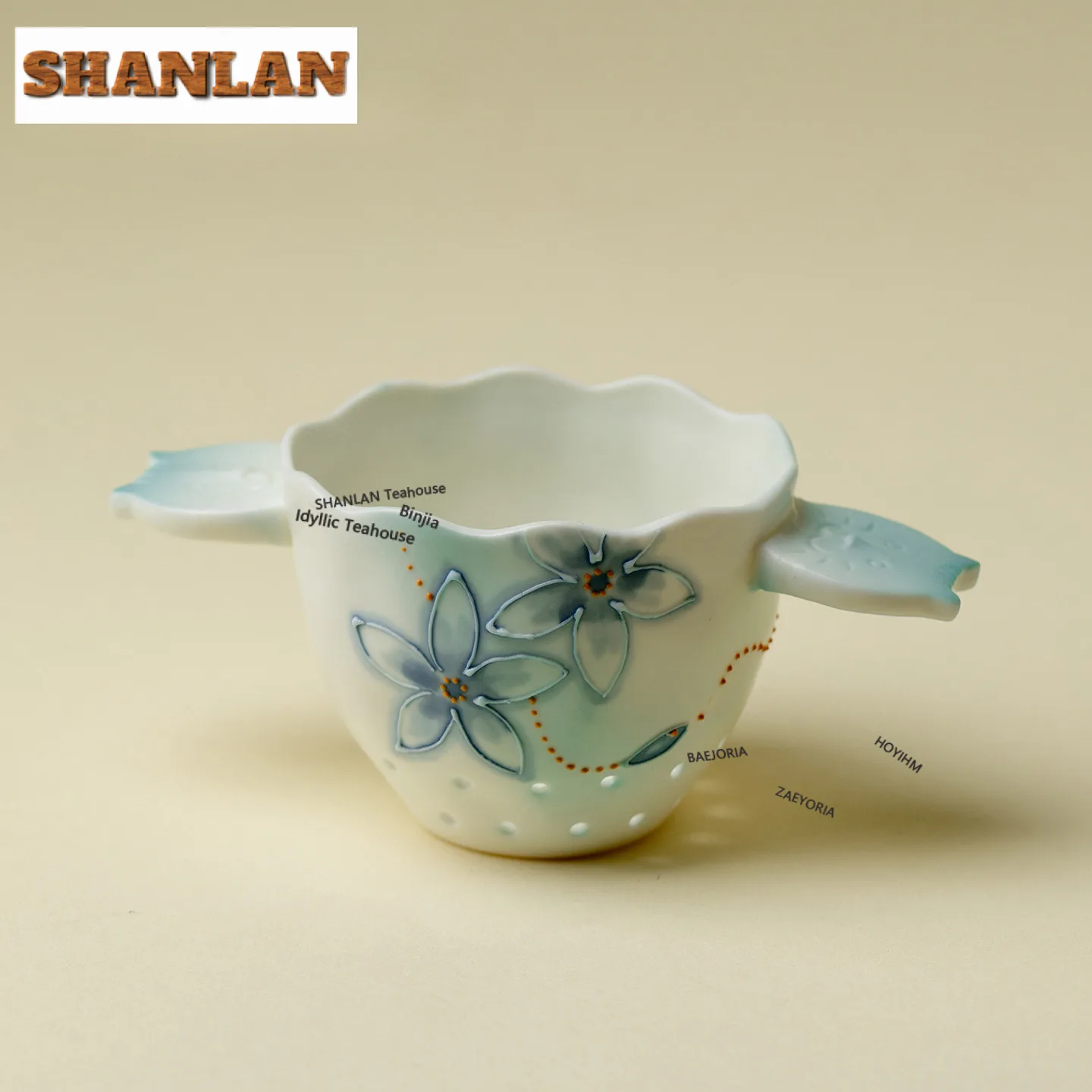 

Чайный инфузор-сепаратор ручной работы с рисунком бабочек, ситечко-дозатор для заваривания чая, бытовой фильтр для чая, украшение для чайного сервиза