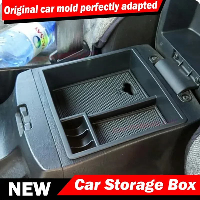 For Toyota Hilux VIGO Fortuner Innova 2004-2014 Car Armrest Storage Box Central Console Storage Box Container Tray Interior