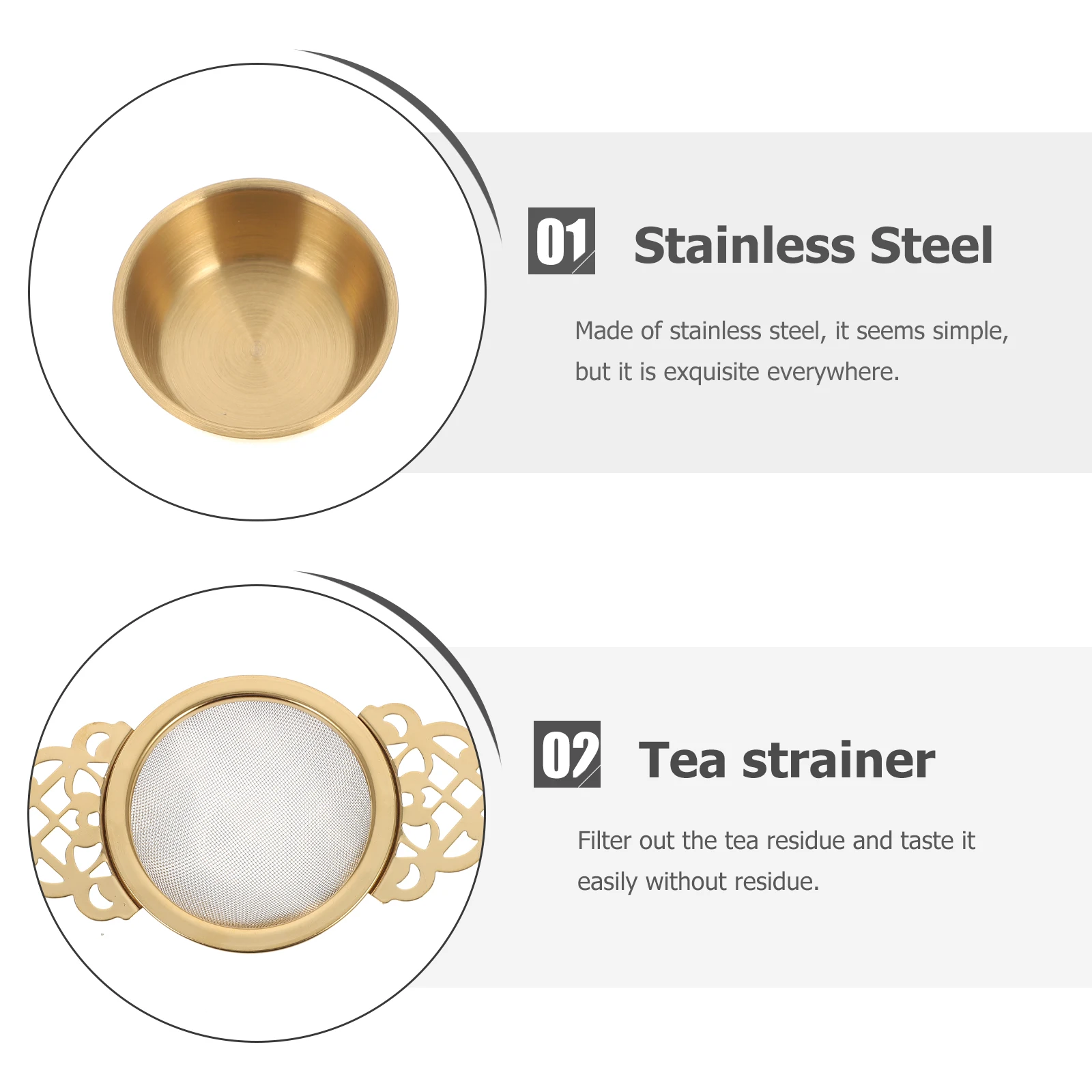 

Tea Strainer Office Mesh Filtering Tool Maker Residue Infuser Stainless Steel Metal Pot Sturdy
