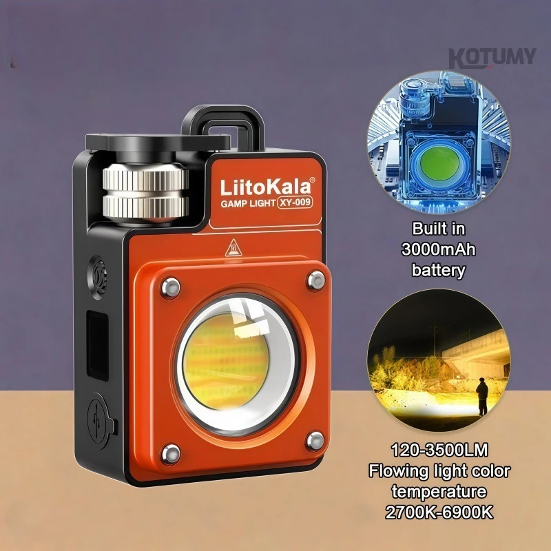 

Outdoor portable camping light with long battery life and multiple functions
