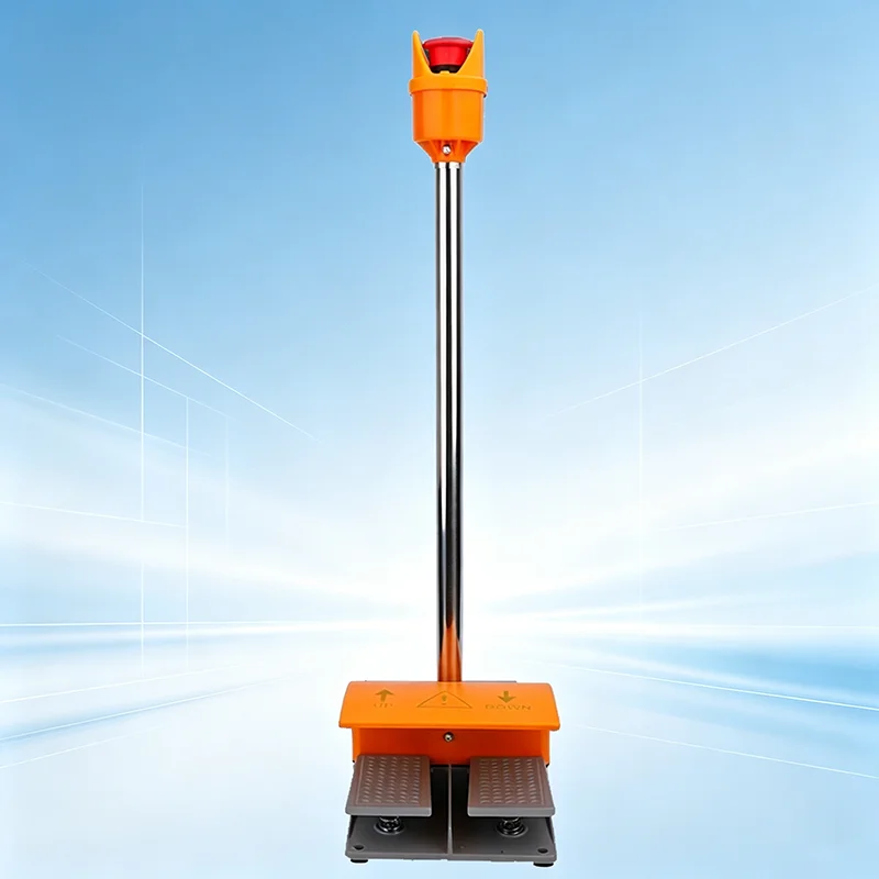 SYFT-807 DOUBLE FOOT SWITCH WITH EMERGENCY STOP LEVER Foot-operated Anti-slip Aluminum Anti-bending Push Button Shearing Machine
