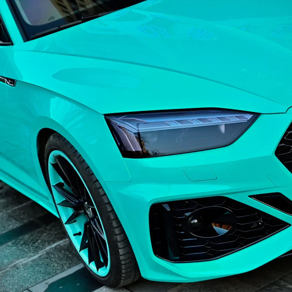 Envoltório do carro adesivo mudança de cor filme vinil cristal turquesa pet bolha livre auto adesivo acessórios do carro decoração
