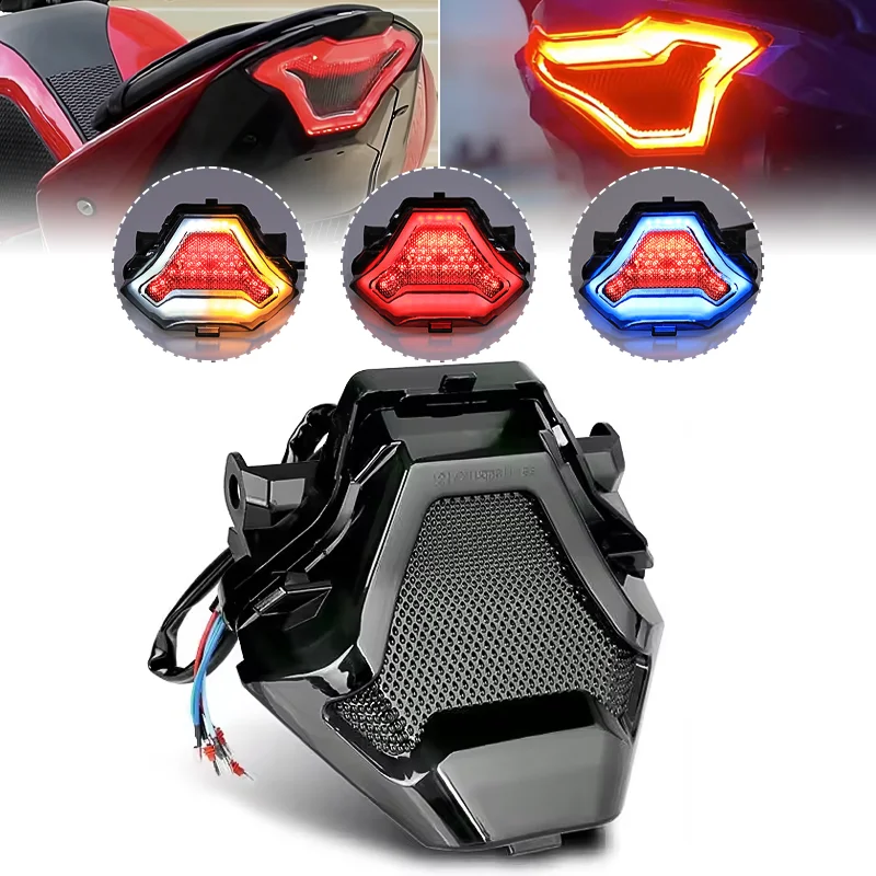 

LED Motorcycle Tail Lights Turn Signal Indicator Rear Brake Lamp Running Lights 12V for Yamaha R3 Y15ZR MT03 MT07 R150