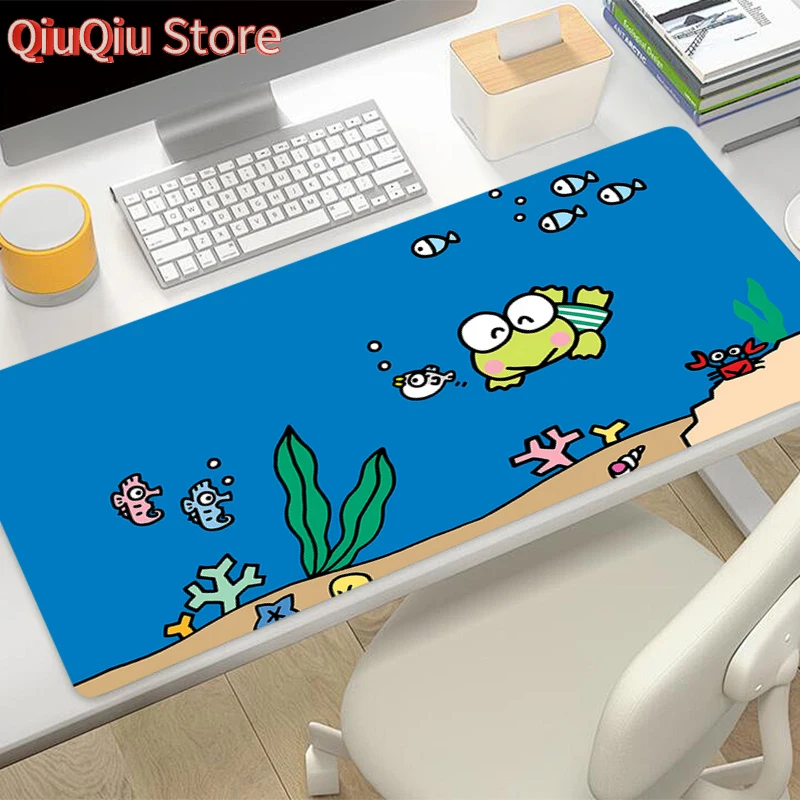 لوحة ماوس كبيرة K-kero K-kero K-keroppi ألعاب لوحة المفاتيح حصيرة منصات الألعاب مكتب حامي أجهزة الكمبيوتر المحمولة ماوس Deskmat PC Anime Mousepad #5