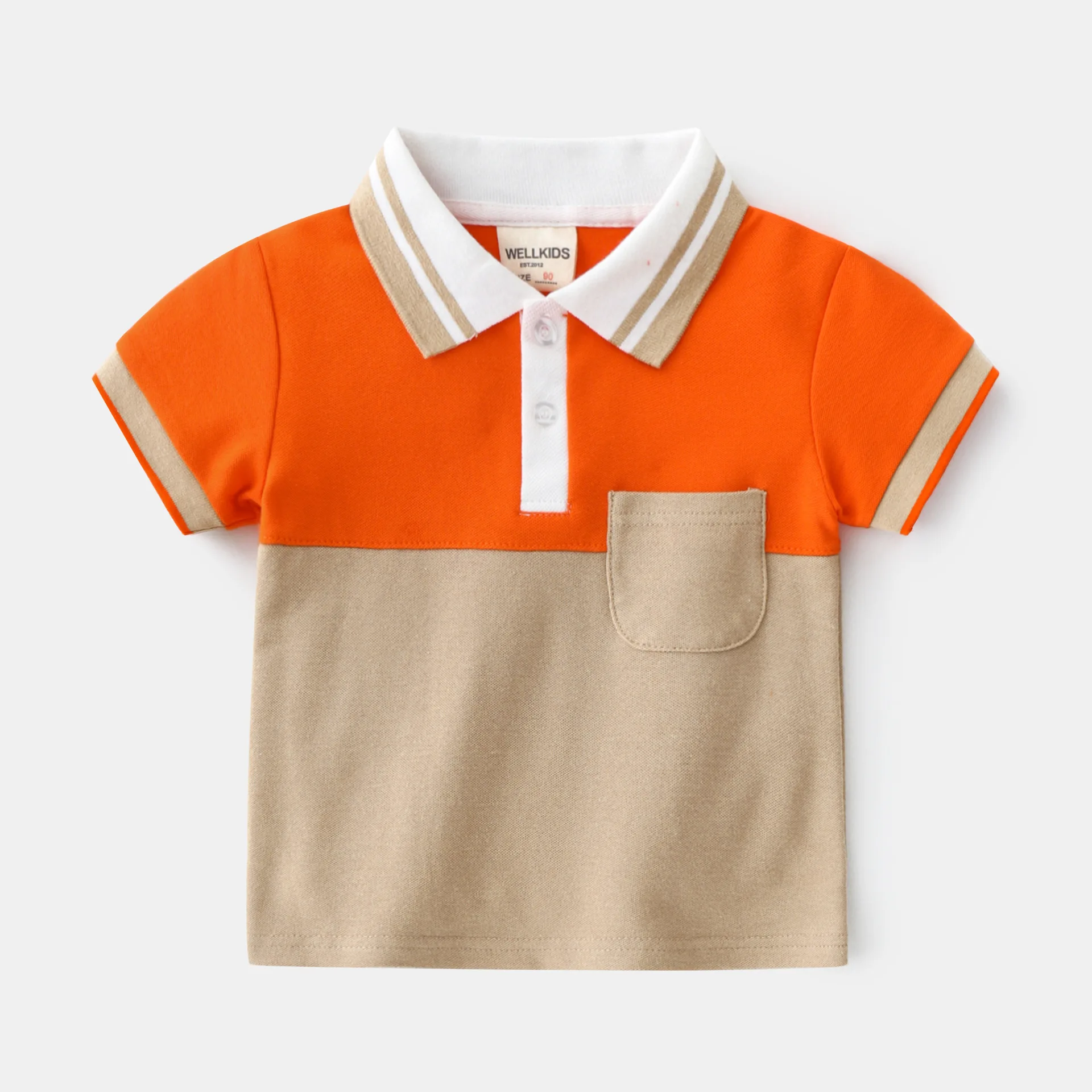 Fashion Boys Polo Shirts Cotton Straight Formal Toddler Tshirt Summer Children Tee Kids Clothes