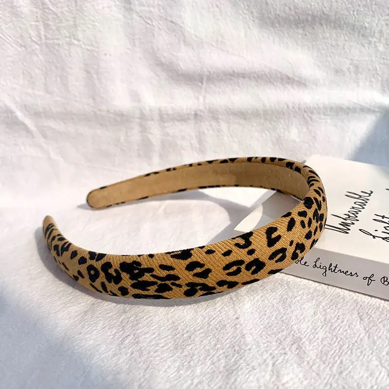 Vintage French Leopard Print Hair Bands Women Hair Hoop Chequer Letter Black White Hair Holder Hairbands Vintage Headband