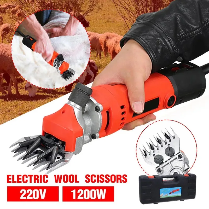 1200W Electric Wool Clipper, 6-Speed for Sheep & Goat