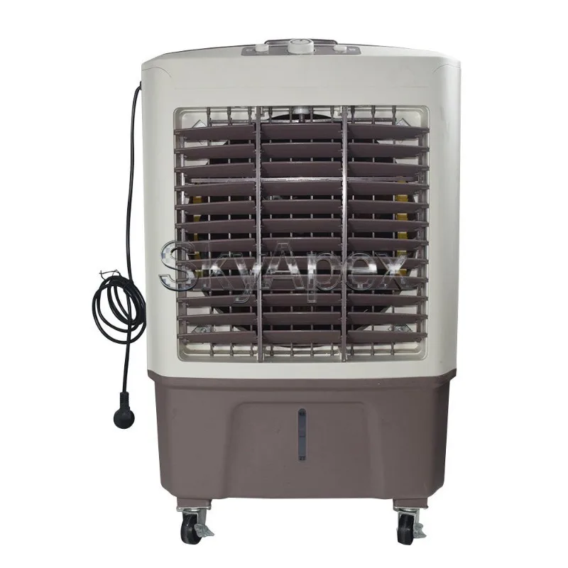 

Portable Evaporative Air Cooler 45L 50L Mobile Water Tank Three Speed Adjustable Ice Crystal Cooling Fan Factory Commercial Use