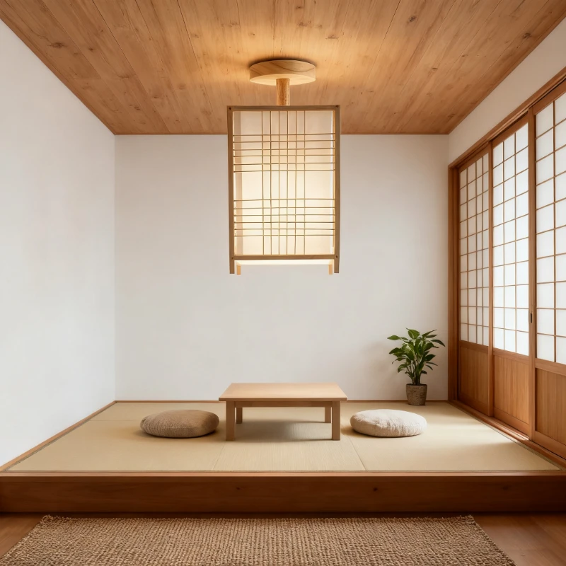 

Retro Bamboo Ceiling lights Creative B&B Guest Room Corridor Bamboo Square Ceiling lights Chinese Decorative Ceiling lights