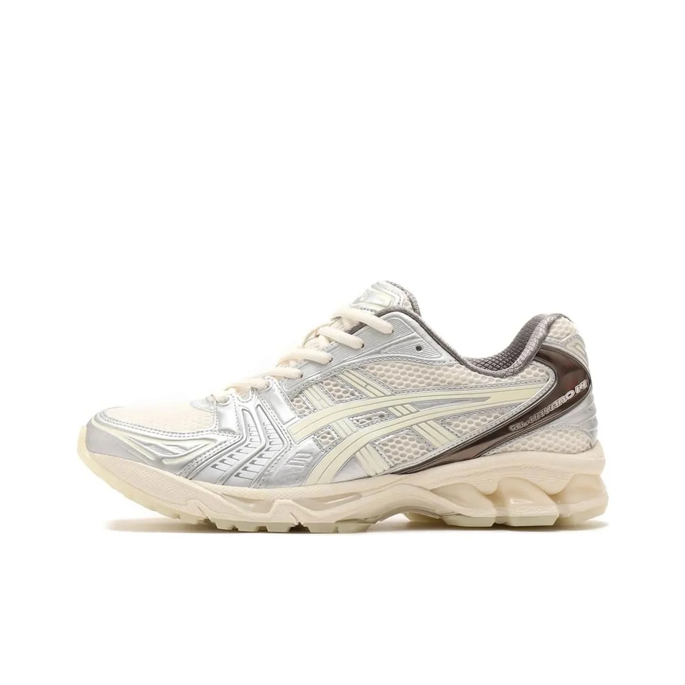 ASICS x Atmos Gel Kayano 14 Low top Running Shoes Unisex White Silver 1203A575-100