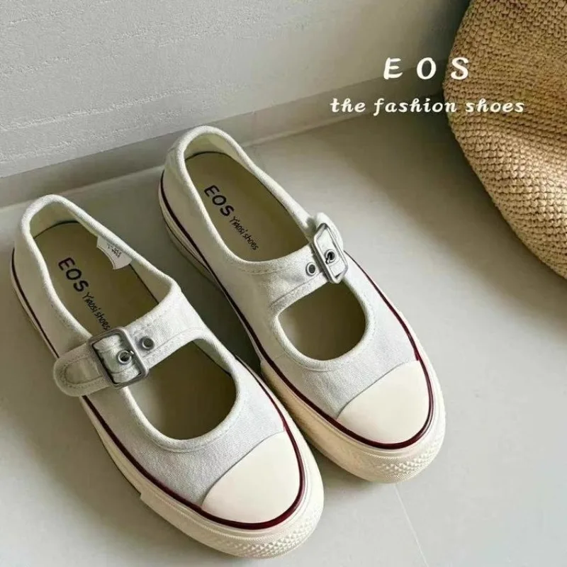 2025 New Summer Platform Mary Canvas Shoes Versatile Athletic Casual Shoes image 3