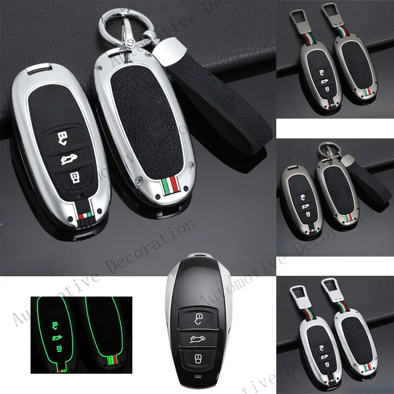 Z+ Zinc Alloy Silicone Car Smart Key Fob Case Cover For Volkswagen Touareg 2011-17
