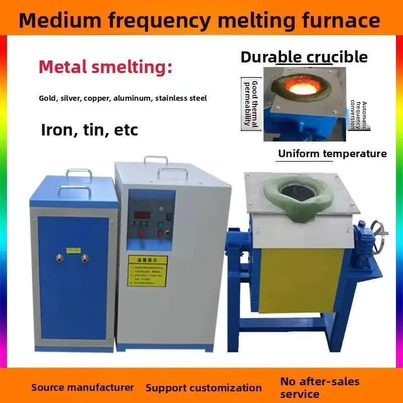 

Melting Furnace Small Inverted For Gold ,Copper, Aluminum Medium Frequency Melting Furnace Small Inverted For Gold
