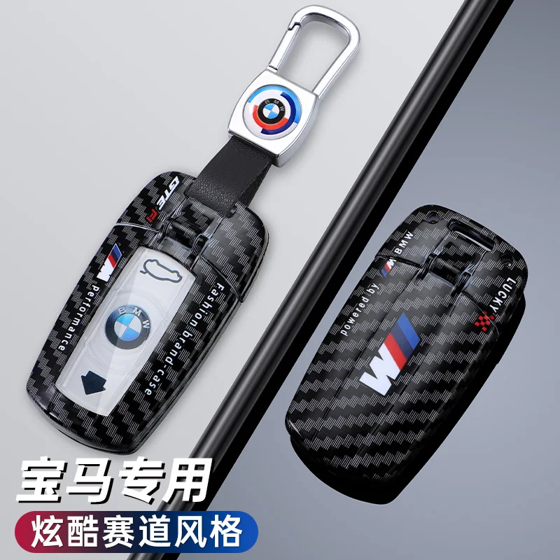 Fashion Racing Style Design Car Key Case Accessory For BMW E60 E61 E70 E81 E87 E90 E91 E92 X1 X5 X3 1 3 5 6 Series Z4 Sticker view 3