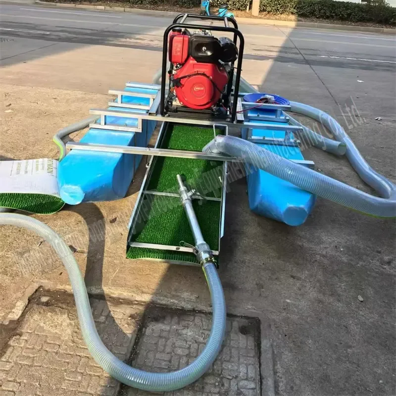 4 & 6 Inches Portable Boat Mini Gold Washing Machine, Small Scale Gold Mining Dredging Machinery for Alluvial Gold