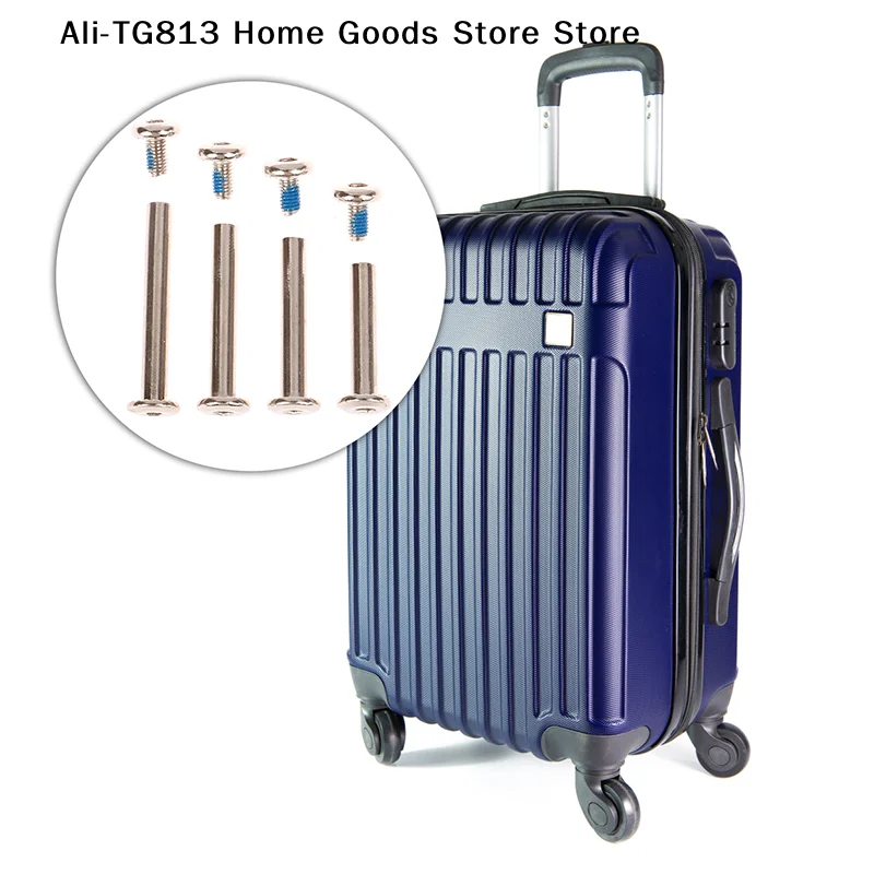 

[TG813]4Sets stainless steel luggage screws, luggage accessories Luggage Wheels Bolts Rivets 6*30-45mm