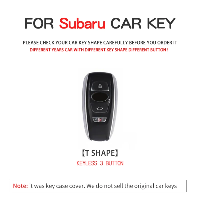 Soft TPU Car Smart Key Case Fob Cover For Subaru BRZ XV Forester Legacy Outback Remote Protect Shell Holder Keychain Accessories