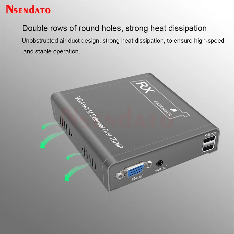 200M VGA USB KVM Extender over IP RJ45 Ethernet Cat5e/6 Extension Cable KVM VGA USB Multi Extender Switch sharing keyboard mouse