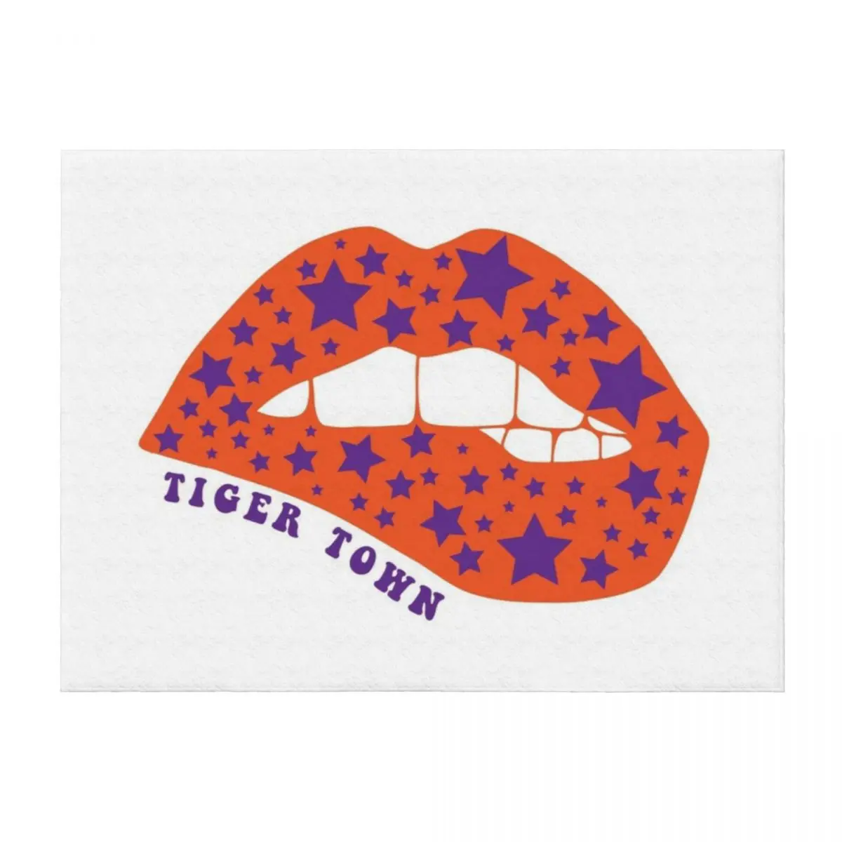 

Lip Bite Tiger Town Throw Blanket halloween Cute Plaid Summer christmas decoration Blankets