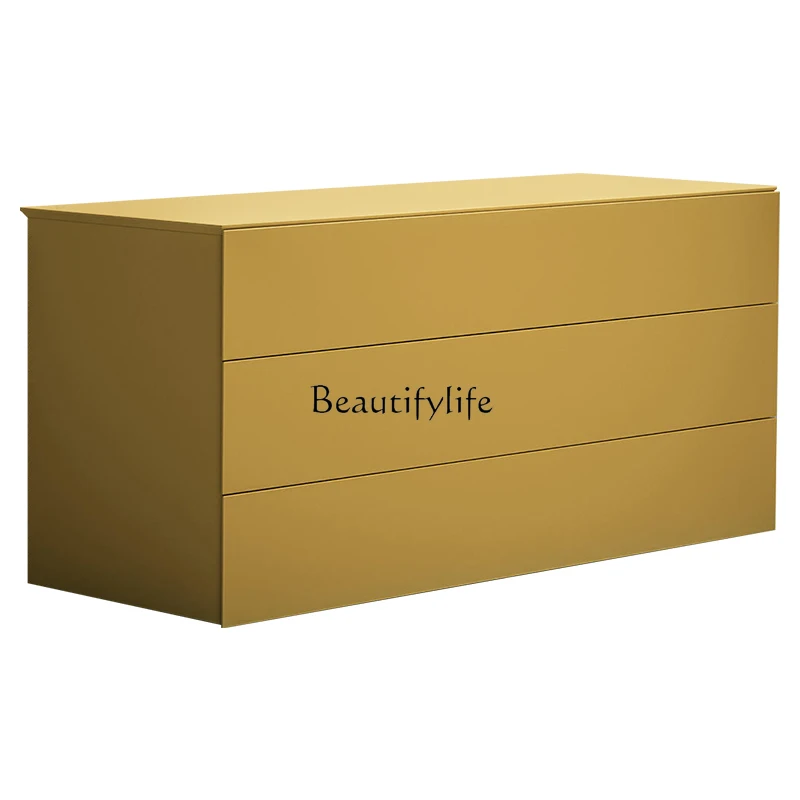 

Italian minimalist three-bucket cabinet Nordic creative bedroom bedside locker
