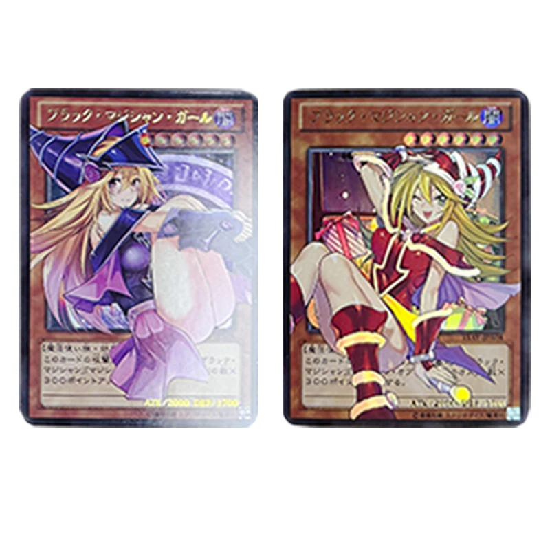 Diy Japanese Anime Yu-Gi-Oh! Black Magician Girl Characters Flashcards Collectible Cards Christmas Birthday Gift Children's Toys