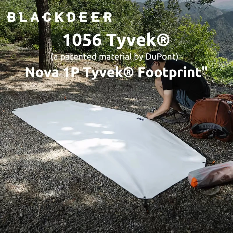 Nova 1P Tyvek® Ultralight Tent Footprint 115g Waterproof Ground Sheet for 4-Season Camping Durable Eco-Friendly DuPont Material