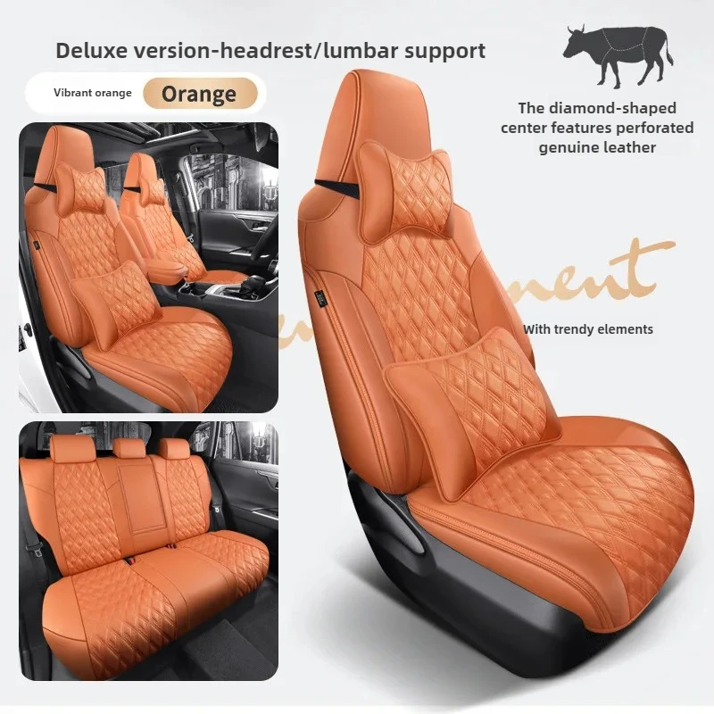 

Premium Nappa Leather Car Seat Covers Custom Fit for Toyota RAV4 Corolla CHR Camry Hilux Auris Yaris Durable Simple Design