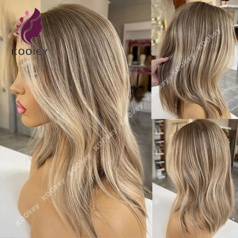 

Выделите OmBre Блондинка Полный Парик Шнурка Для Женщин Натуральная Волна13X4 Парики Фронта Шнурка Предварительно Сорванная Линия Волос С Париком Волос Младенца